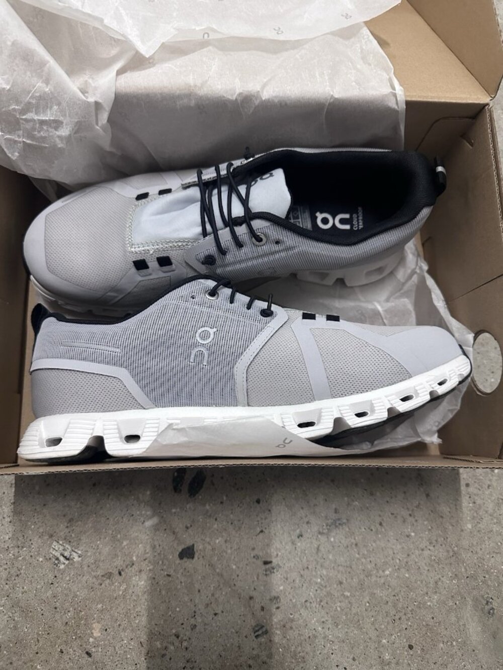 On Cloud 5 Waterproof Sneakers Glacier & White - Picture 4 of 10